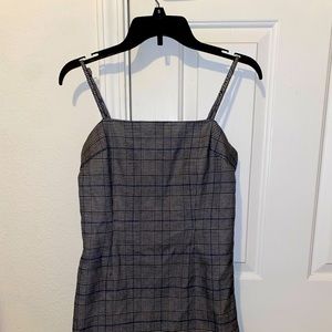 Gingham Black and White Mini Dress
